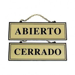 PLACA ABIERTO-CERRADO...
