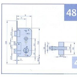 CERRADURA EMBUTIR 48-80 BC