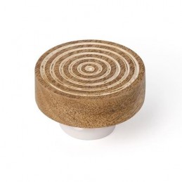 POMO 40MM MADERA C/BLANCO...