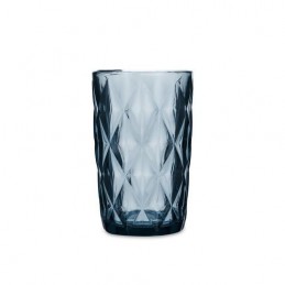 VASO ALTO AZUL 6UDS VIDRIO...