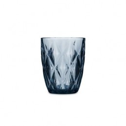 VASO BAJO VIDRIO AZUL 6UDS...