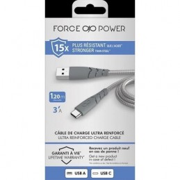 CABLE USB-A/ USB-C 1.2M 3A...