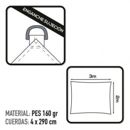 TOLDO SOMBREO RECTANGULAR...