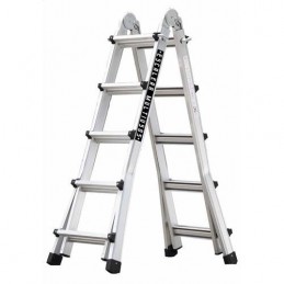ESCALERA MULTIUSO AL. 5X5...