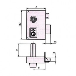 CERRADURA SOBREPONER 156B...